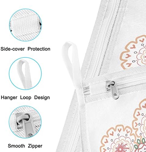 Sacos de lavanderia de malha XIGUA 2PCS com loop suspenso, bolsa de lavagem com zíper para lingos para lingerie de lingerie meias de roupa de baixo