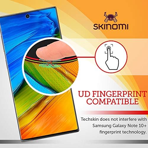 Protetor de tela fosco de Skinomi compatível com Samsung Galaxy Note 10+ mais anti-Glare Skin Matte TPU Anti-Bubble
