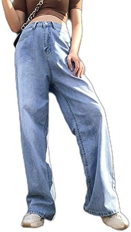 Jeans de jeans de jeans de jeans largo casual casual e casual
