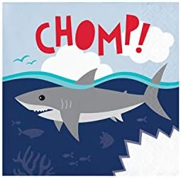 Shark Party Chomp Beverage Guardy, 16 CT