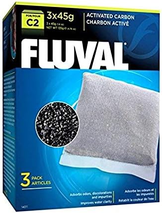 Fluval C3 Filtro de energia Substituição, almofada biológica e pacote de carbono ativado, meios de filtro mecânico e biológico para aquários