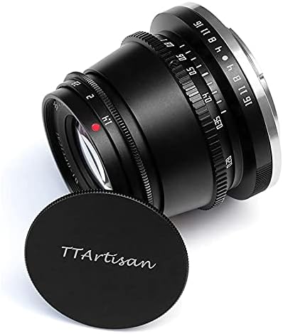 Ttartisan 35mm F1.4 APS-C Manual Focus Lens Compatível com Montagem Canon M, M1, M2, M3, M5, M6,