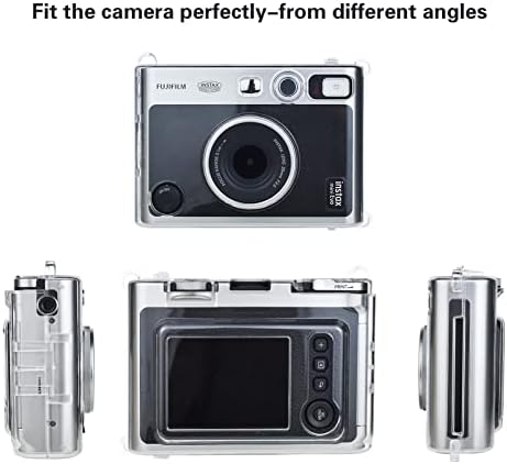 Caixa de câmera Muziri Kinokoo Clear para Fujifilm Instax Mini Evo/Polaroid Mini Evo Câmera - PVC duro