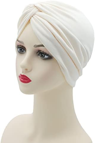 Gorro de quimioterapia de turbante de 3pack, cabeça de embrulho na cabeça Cotton India Headwear para