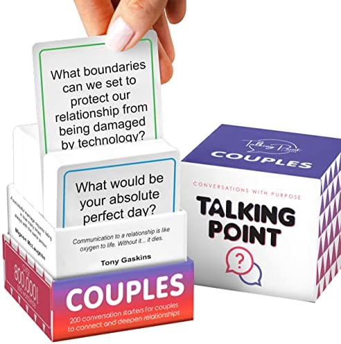 200 Casais Cards de conversa - Desfrute de melhores relacionamentos e intimidade mais profunda - jogo de cartas de namoro para adultos - jogo de casais divertido para a noite da noite, jogos de cartas de namorado para casais