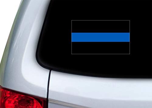 Linha azul fina azul vidas matéria sinalizador adesivo de vinil para o carroceria de caminhão de carro de carro