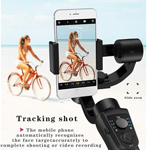 Estabilizador portátil de 3 eixos para câmeras de smartphone, pan-inclinação, manual de telefone para smartphone, zoom, rastreamento de rosto