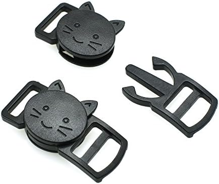 25pcs/pacote 3/8 plástico CURVADO CACO CACO BURCAYLE BURCHLE BLACK CAT GAT CLAR