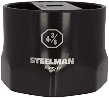 Steelman 3-1/4 polegadas de 8 pontos de trava de roda automotiva, tração de 3/4 de polegada, aço durável, revestimento de pó preto resistente à corrosão, chamadas de laser gravado