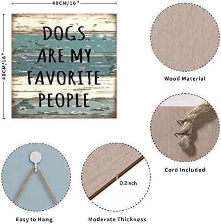 Placa de paletes de madeira vintage Praque engraçado Pet Dygno Dogs são meus presentes de pessoas favoritas para o proprietário de cães de estimação amante rústico do cabide da porta de madeira rural placar de parede de parede de penduramento para a porta da frente cozinha
