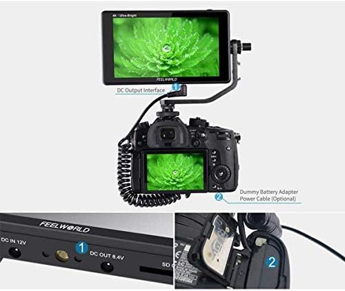 Feelworld Lut6s Monitor de campo de 6 polegadas Ultra Bright 2600nit Touchscreen na câmera Monitor com