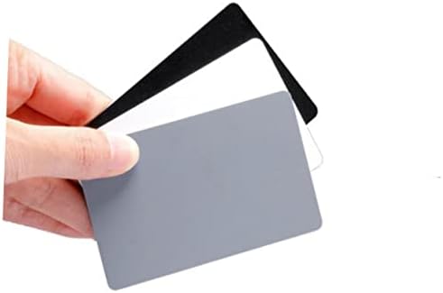 Solustre 8 PCs Card de balanço branco Correção de cor digital Ferramenta de filme Film Medidor de luz Cinza