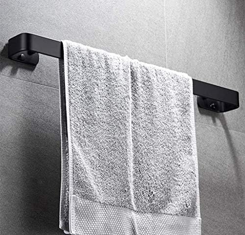 -S prateleiras, prateleiras de toalhas, haste de toalha de toalha de banheiro, alumínio espacial, projeto de hotel de hotel preto simples e sem socos.