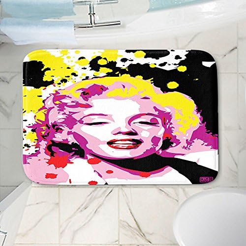 DIA NOCHE Memória Banheiro ou tapetes de cozinha por Ty Jeter - Marilyn Monroe LV - Grande 34 x 21 em