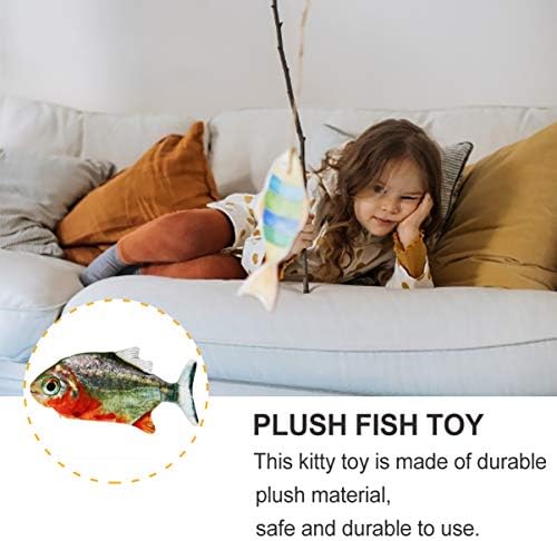 Nuobesty Kitten Toys Toys Toys de gato Cat Toy Toy Electric Moving Fish Fish Toy Toy Flopping Fish Wiggle