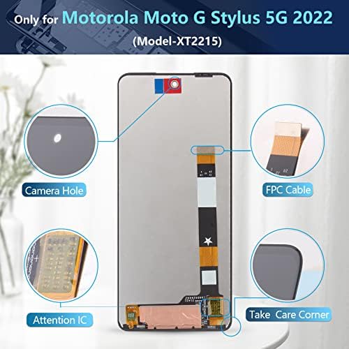 Tela para Motorola Moto G Stylus 5G 2022 Substituição de tela para Motorola G Sylus 5G 2022 XT22215 XT2215-1
