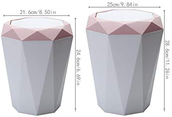 N/A Nórdico Tipo de aba lixo pode ser inovador lixo de forma de diamante para a cozinha sala de estar no