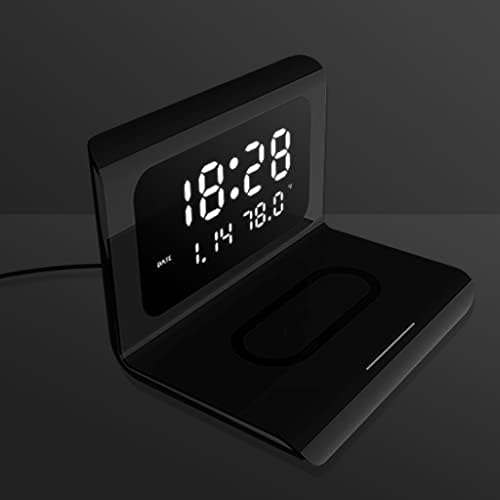 HOUKAI LED ELECTRICL ERCLELT Alary Clock de carregamento rápido Três em