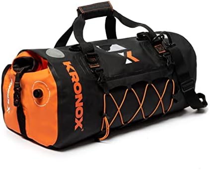 Bolsa de mochila à prova d'água Kronox - ATV, turnê, enduro, esportes de aventura, preto, grande capacidade