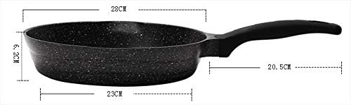 Estilo europeu Non Stick Fring Pan 28 cm de revestimento reforçado com panela e alça resistente ao