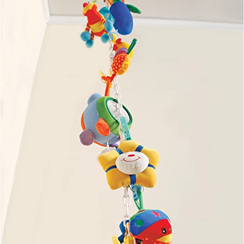 Organizador da cadeia de brinquedos de Dreambaby com clipes - suporte de pelúcia para bebês - Modelo