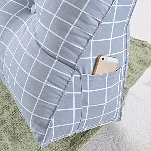 Almofada de cunha triangular Yzjj, travesseiro de backrest da cama, cabeceira estofada para trás, suporte para sentar -se na cama, suporte para trás para ler relaxamento (almofada de cadeira, sofá, cama