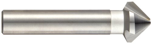 Magafor 8431 Série Solid Carbide Countersink de extremidade única, acabamento não revestido, 3 flautas, 90