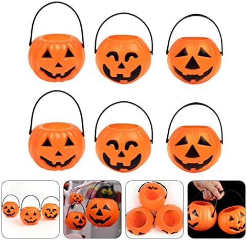 Aboofan 12 PCs Halloween Pumpkin Pumpkin Candy Bucket Pumpkin Candy Portador