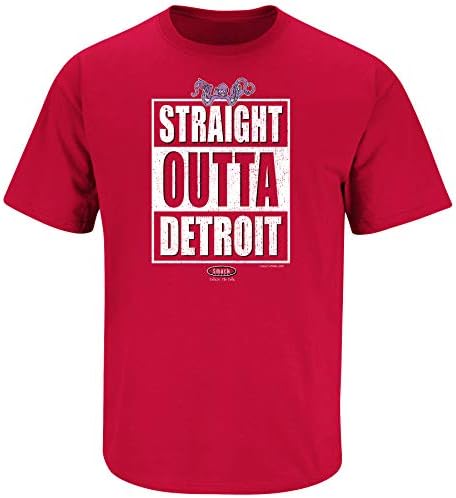 Smack Apparel Detroit Fãs de hóquei. Camiseta direta de Detroit