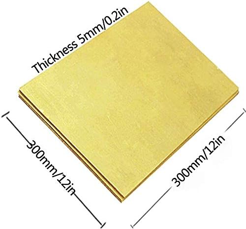 Lhalua Mental Brass Panel Placa Espessura de 0,8 a 5 mm, 300x300mm amplamente utilizada no desenvolvimento