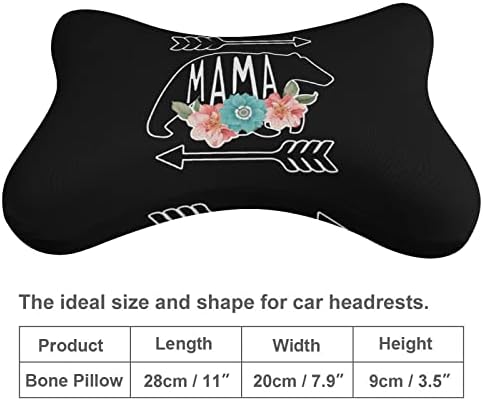 Mama Bear Car pescoço travesseiro de carros macio Coloque o travesseiro de travesseiro de almofada