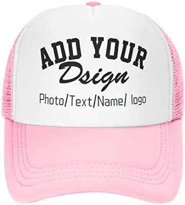 Chapéu de caminhoneiro personalizado seu próprio nome de texto unissex Capace de beisebol personalizado