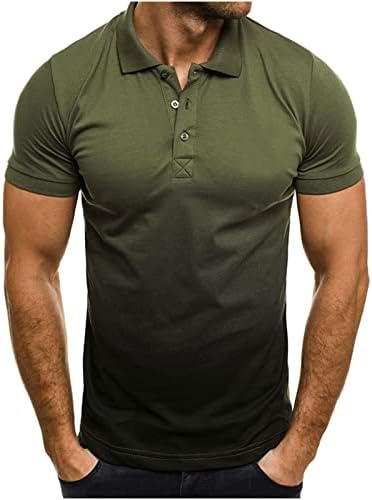 Camisas de polo masculinas usam camisas de golfe casuais de manga curta casual, pólo umidade de umidade de tênis