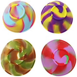Honbay 4pcs Mini tigelas de silicone multicoloria
