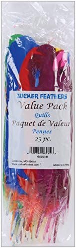 Zucker Feather Products Turkey Quill Value Pack, 25 contagem