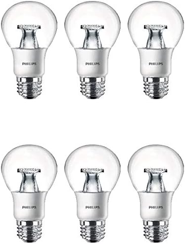 Philips LED LED LUZ A19 CLARA NÃO MEMPIVÍVEIS: 800 lúmen, 2700-Kelvin, 8,5 watts, base E26, branca