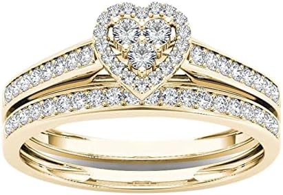 Anéis ocidentais para mulheres anéis liga o casal europeu embutido e banhado anel de zircão americano anéis