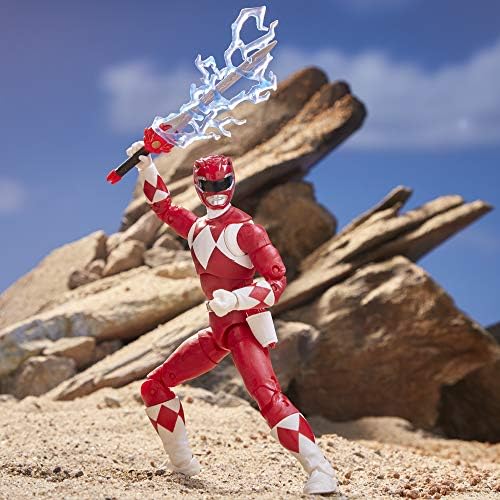 Power Rangers E7755 Coleção Lightning 6 Mighty Morphin Red Ranger de ação colecionável Figura Toy