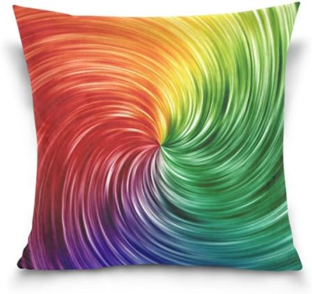 Top Carpenter Swirl Rainbow Velvet Velves Pleolhwrow almofada de almofada capa - 20 x 20 - Decoração invisível
