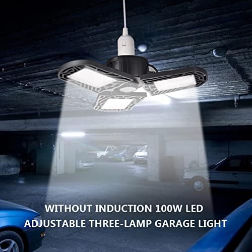 Urbery Bright LED Garage Light, Luzes de garagem LED teto, três brilho para garagem, workshop 8 pacote