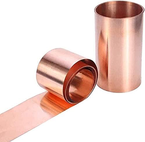 Folha de cobre Nianxinn folha de cobre 99,9% de cobre Cu Metal Placa de papel alumínio T2 Alta pureza