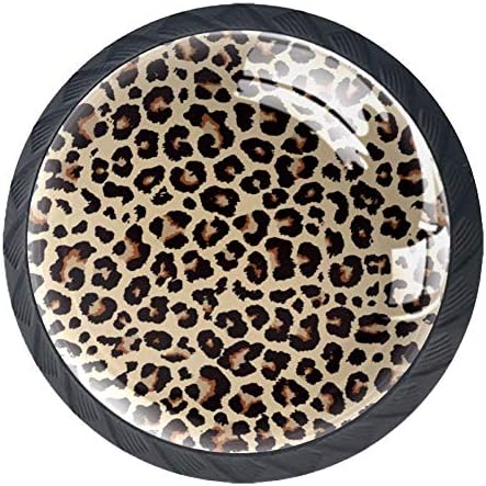 A gaveta de design de padrões de leopardo de animal ideal puxa alças do armário da cabine da cabine da cabine da