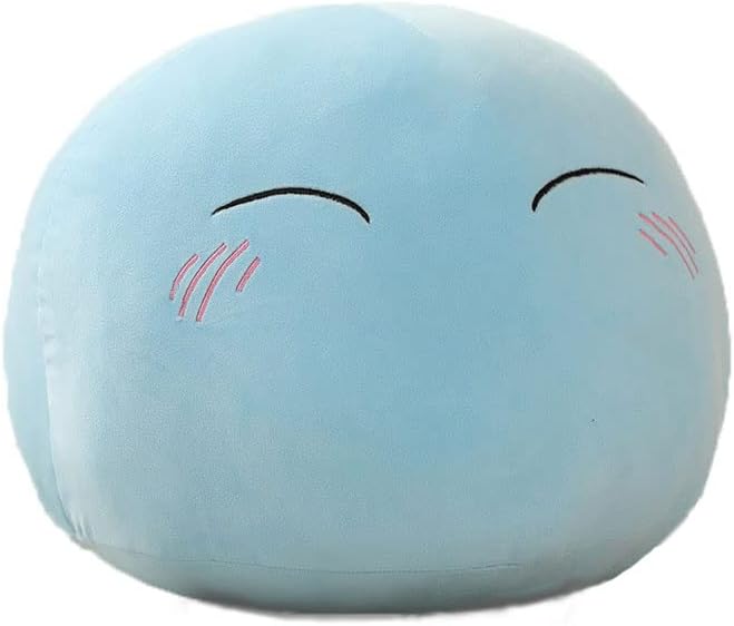 ETUF Anime Plexhop tempest rimuru lodo de luxo de pelúcia azul de pelúcia travesseiro de travesseiro de sofá