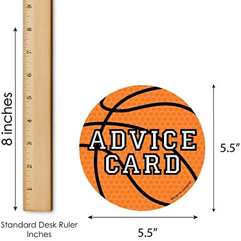 Big Dot of Happiness Nothin 'Mas Net - Basketball - Wish Card CARDE BEBH SHARP Atividades - Jogo de cartões