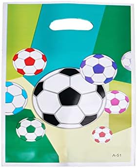 Aly 30pcs Soccer Candy Snack Party Favors Bags for Kids Birthday Birthday Baby Shower futebol Decorações de