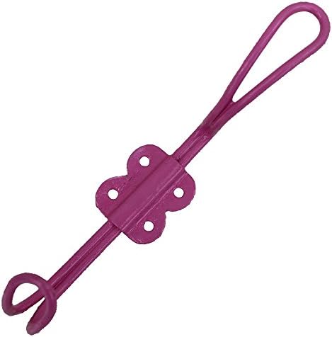 IndianShelf Vintage Wall Hook | Casaco rosa e gancho de chapéu | Ganchos duplos de ferro para pendurar | Gancho de revestimento pesado de arame [16,51 cm]