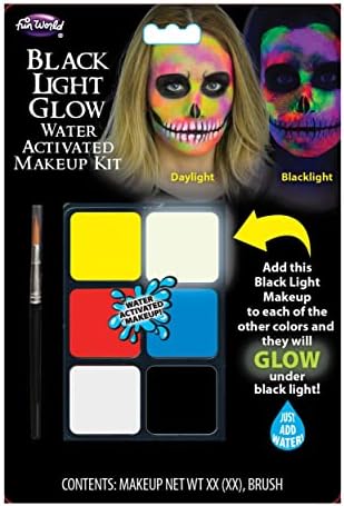 Kit de maquiagem de luz negra divertida do mundo