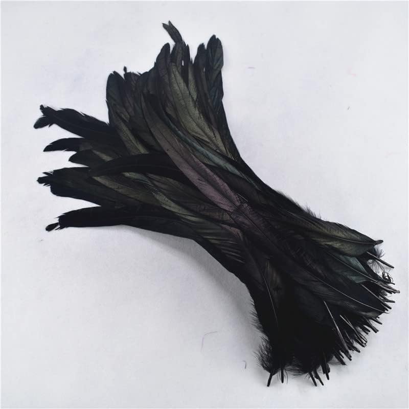 ZAMIHALAA-50pcs Roast Rooster Roost Feathers para artesanato 12-14 / 30-35cm Natura