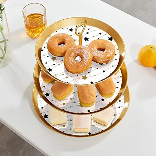Cupcake Stand Stand Stand e Dots Decorações servidores de comida de festa Stand Stand Fruit Plate Decorating