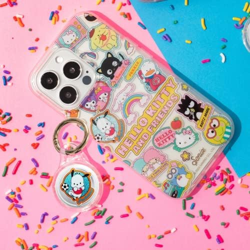 Sonix X Sanrio Case + Maglink Charger para Magsafe iPhone 14 Pro Max | Hello Kitty e adesivos de amigos